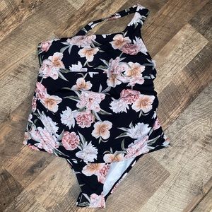 NWOT Alex Marie One Shoulder One-Piece Swimsuit, Size 12